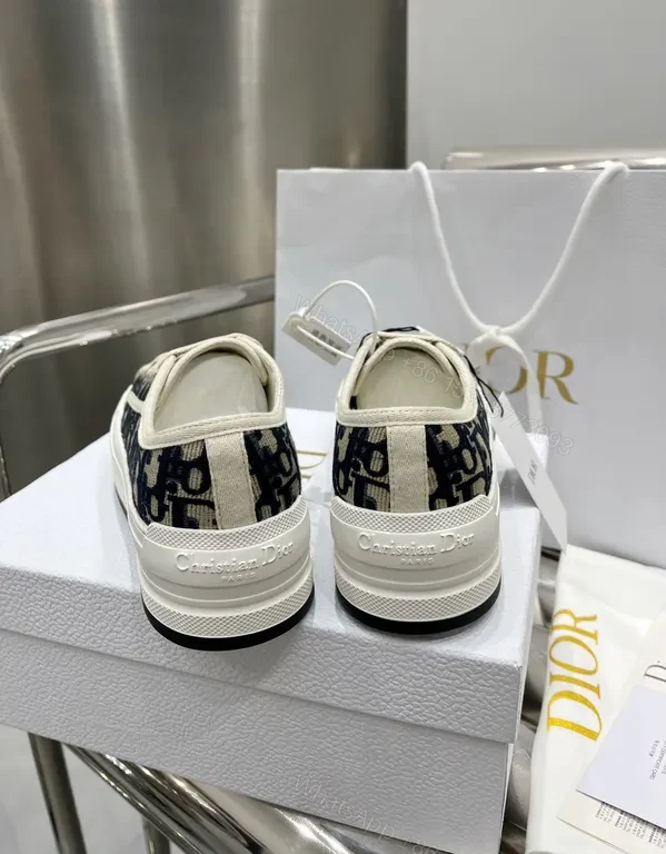View 5 of Monochrome Dior Patterned Low-Top Sneakers: Couture Comfort