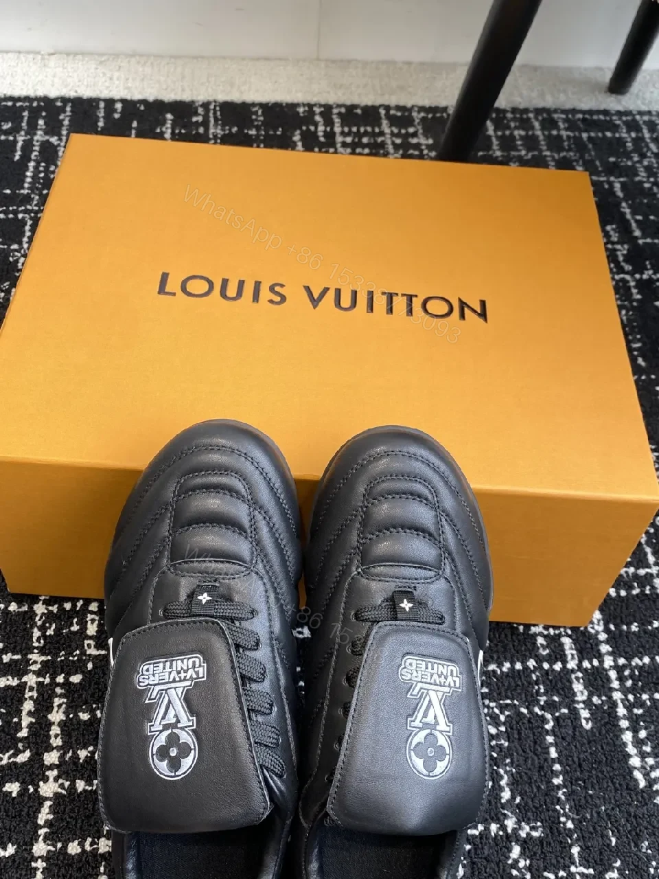 View 8 of Quilted High-Top Sneakers: Luxury Designer-Inspired Comfort