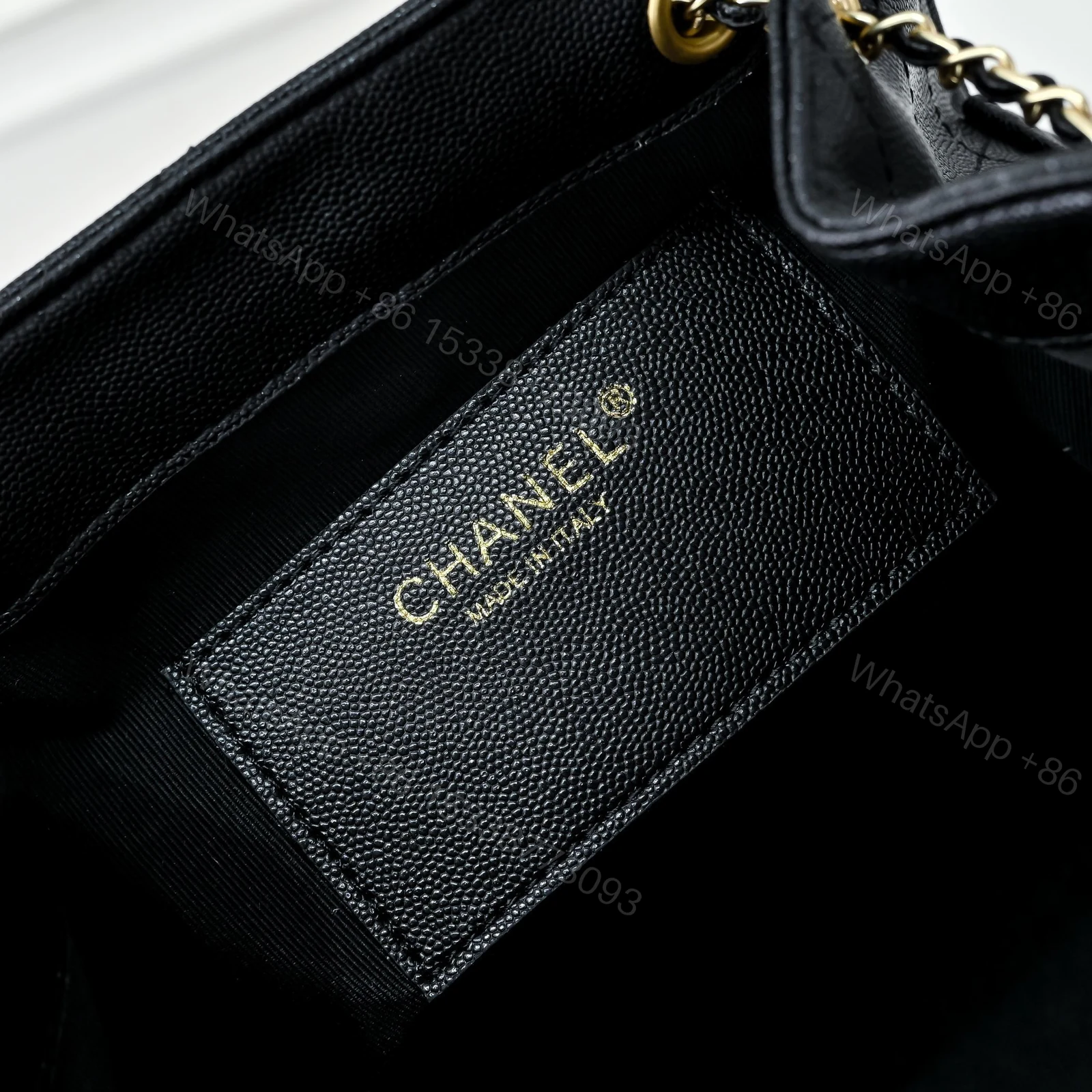 View 9 of Chanel 25 Medium Size Backpack Grain Effect And Gold Metal Black 23Cm As5600 B20304 94305
