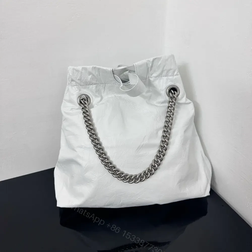 View 7 of 高仿Balenciaga2023Crushtote褶皺牛皮手拎袋小號