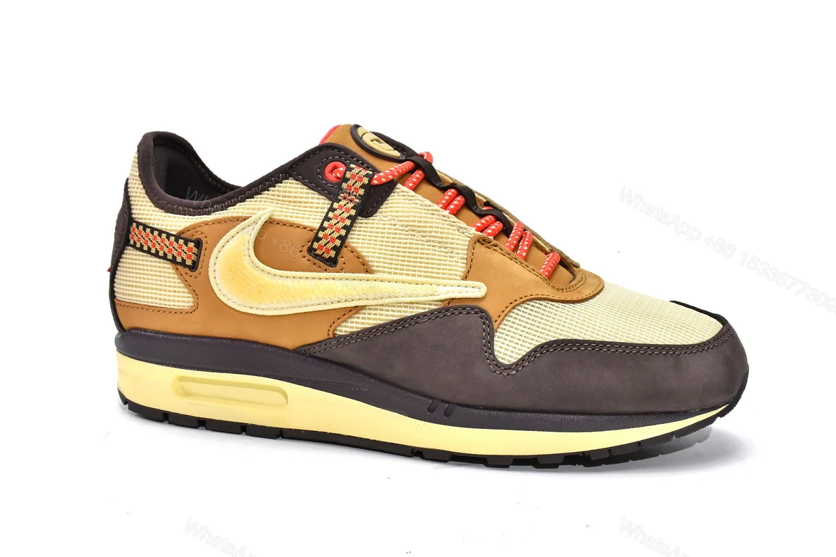View 2 of Travis Scott x CACT.US CORP x Nike Air Max 1 Baroque Brown DO9392-200