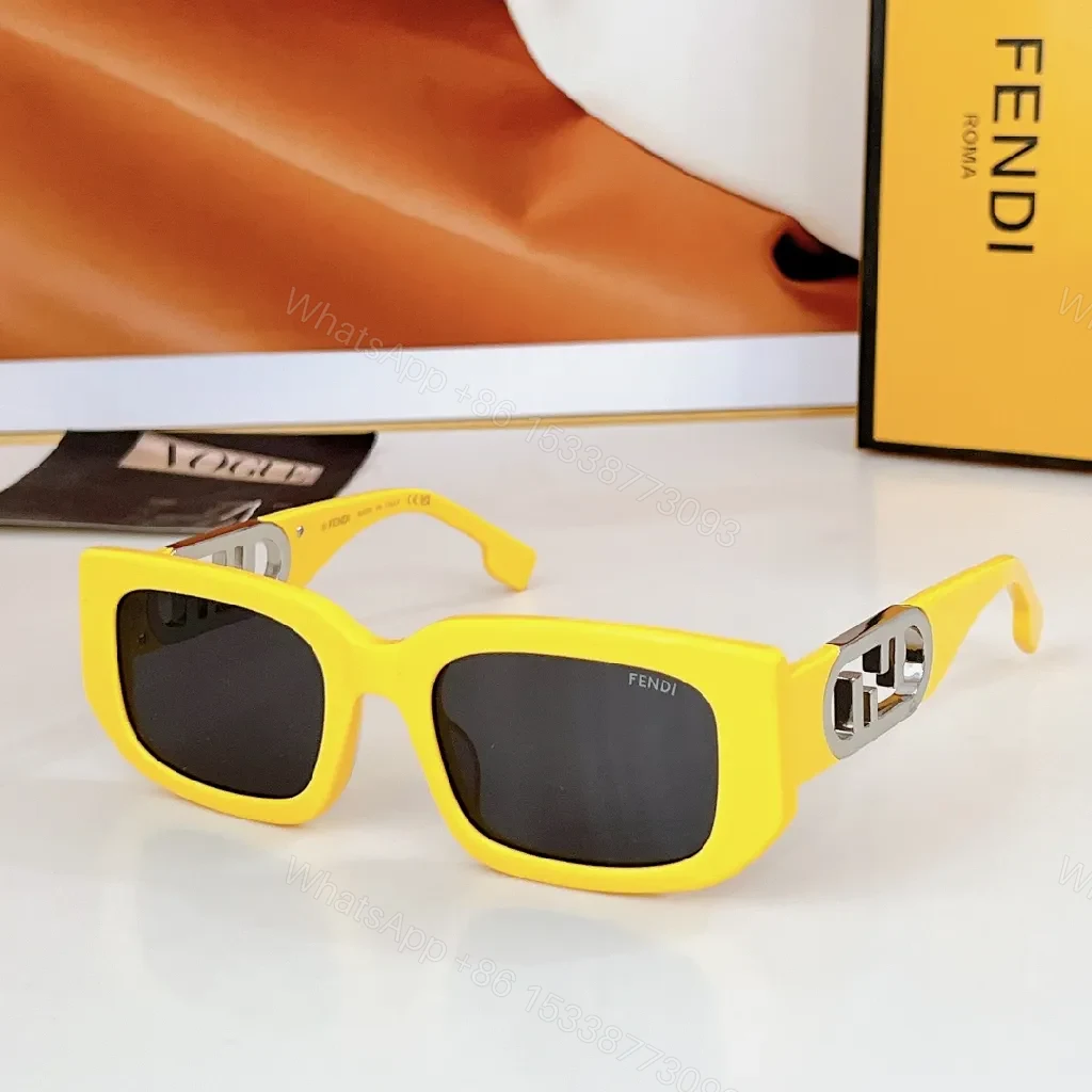 View 2 of White Acetate Square Sunglasses with Gold Accents, Oversized Frame