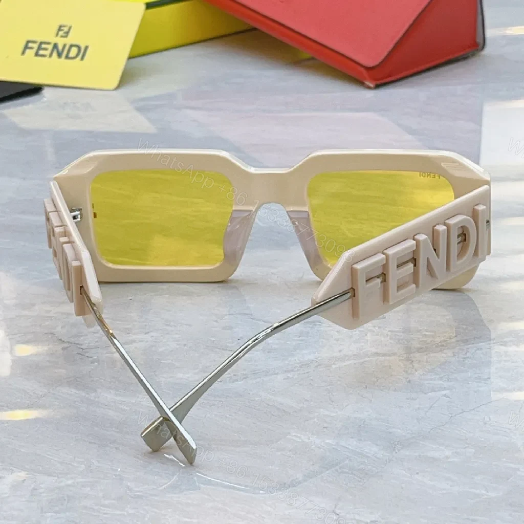 View 5 of Oversized Geometry Sunglasses: Luxe Frame, Subtle Logo, Gradient Lenses