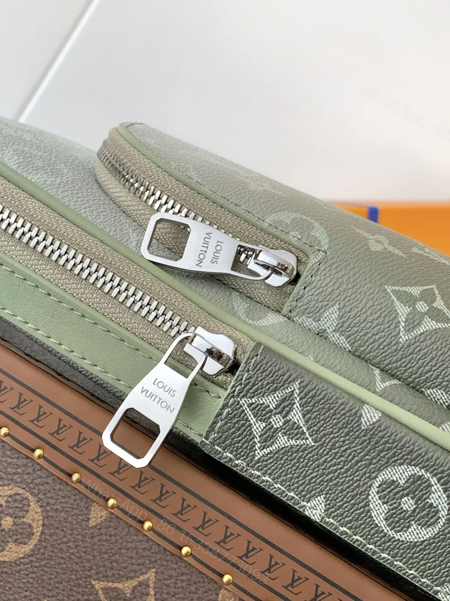 View 8 of LV AVENUE SLINGBAG 31 IN WHITE AND BLACK OMBRE MONOGRAM CANVAS
