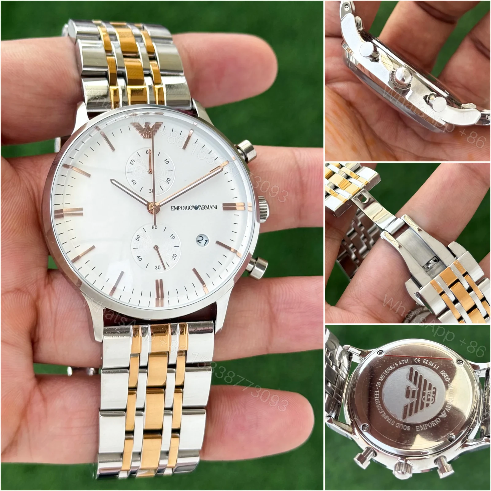 View 5 of Armani 7AAA Men’s Slim Watch