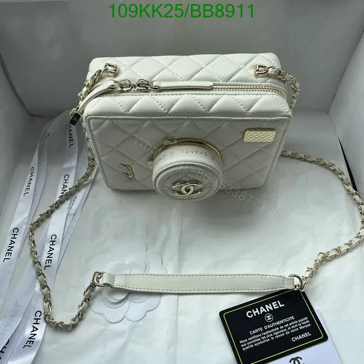 View 5 of Chanel Genuine Leather Crossbody Black Camera Bag BB4829