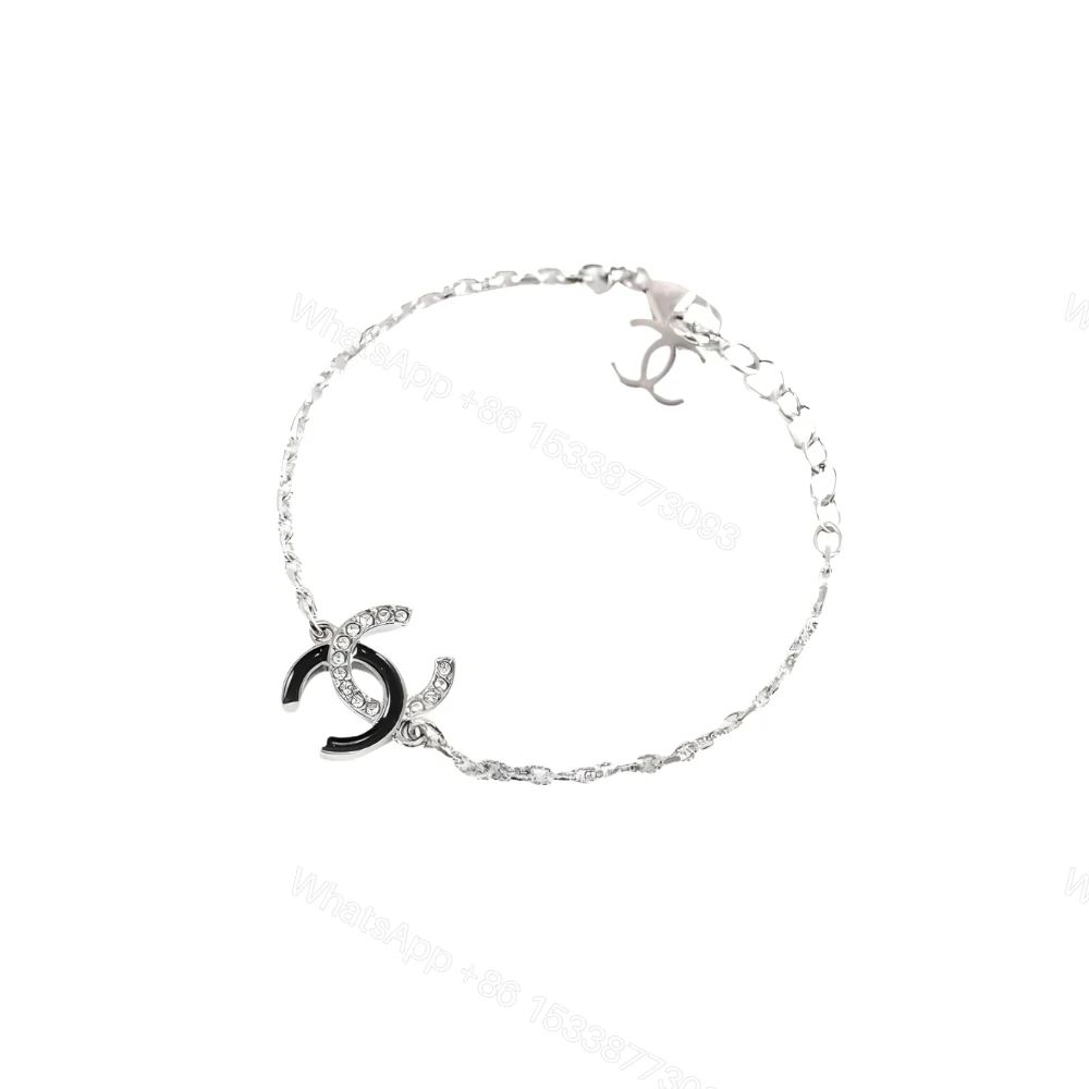 Chanel Cc Logo Chain Bracelet Silver — view 1