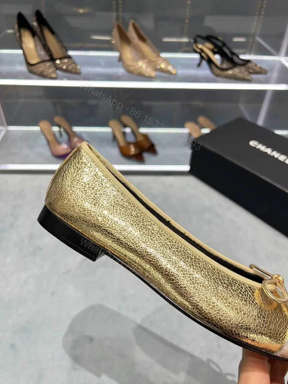 View 5 of Elegant Metallic Quilted Pumps — Comfortable All-Day Luxury