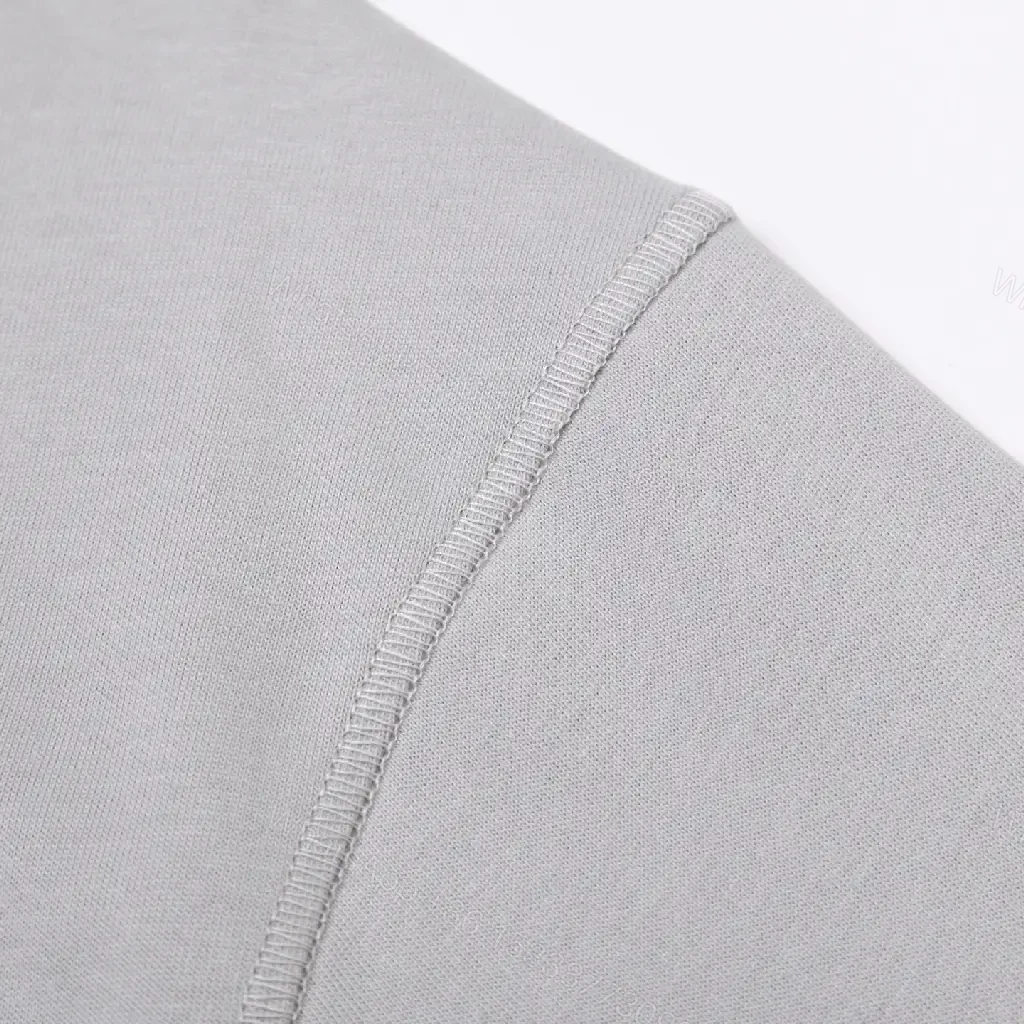View 8 of Light Gray Cotton Tee Stone Island Logo Minimalist Style T-Shirt
