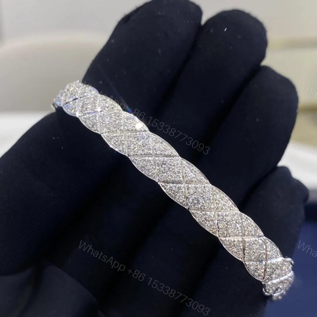 View 5 of Pure 18K Gold COCO Crush Bracelet with Full Diamonds