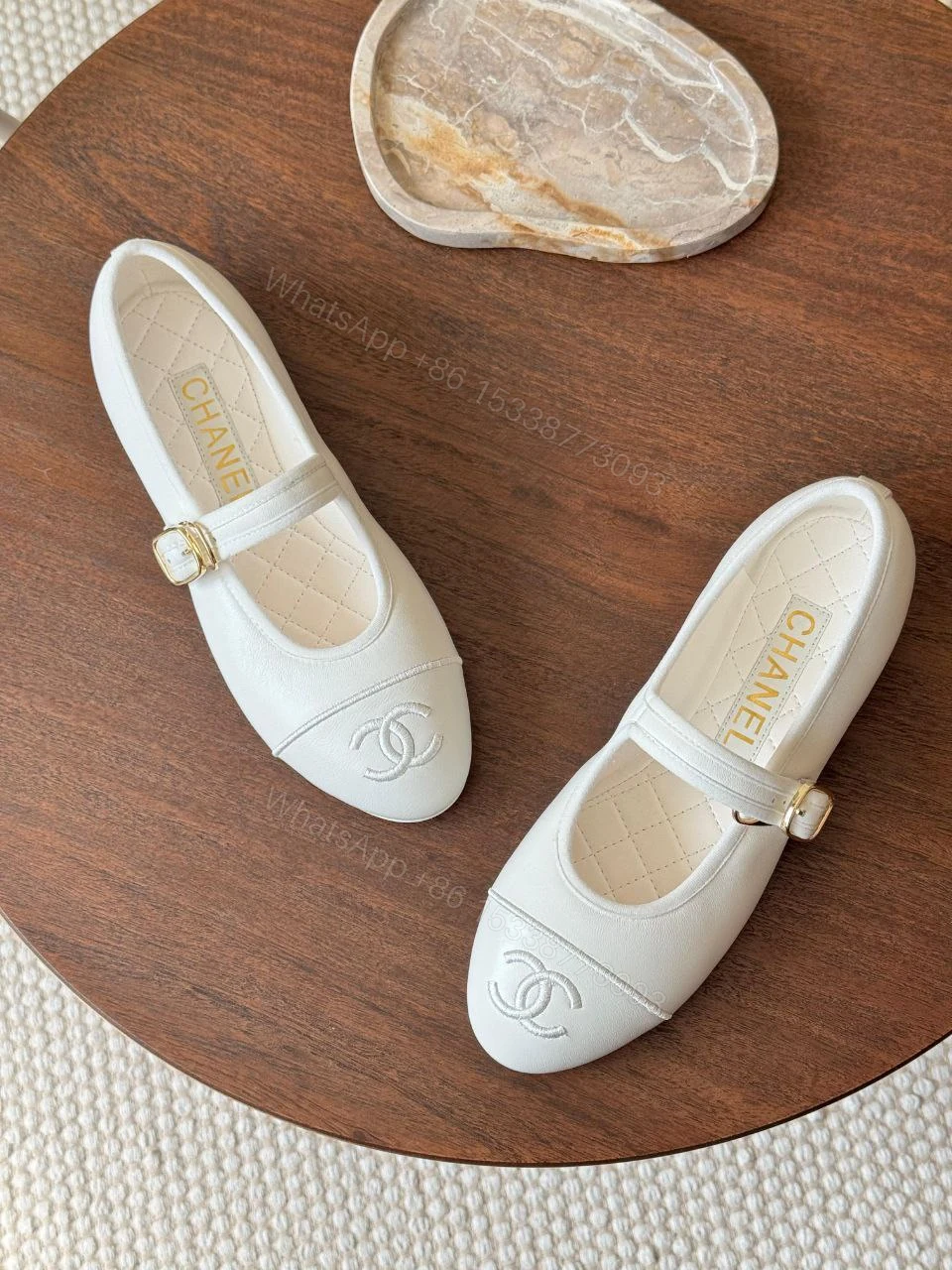 Chanel Mary Jane Shoes In Lambskin — view 1