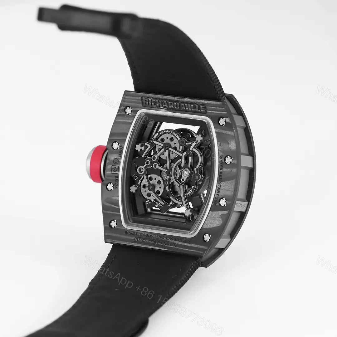 View 7 of JB Factory KU+ Black Carbon Fiber Skeleton Watch