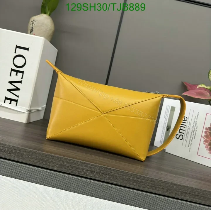 View 18 of Loewe Blue Wash Bag featuring Shiny Calfskin VD403