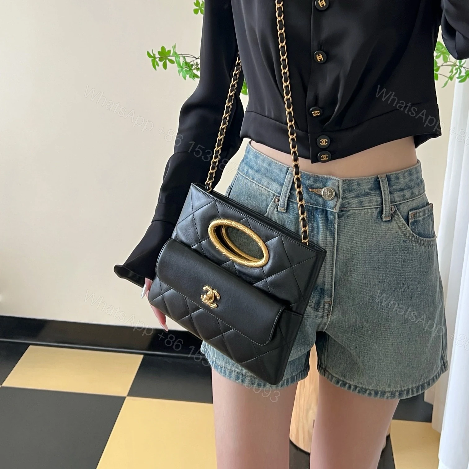 View 19 of 高仿Chanel*24B系列AS5038單肩手提包黑色免檢版