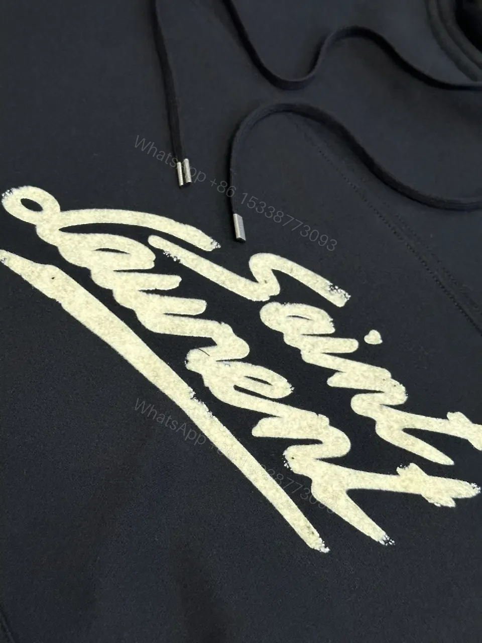 View 6 of Black Premium Hoodie: Luxe Logo, Cozy Fleece, Classic Pullover