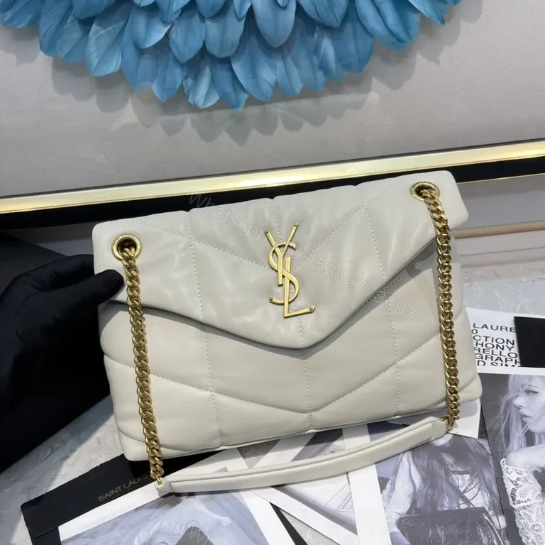 Chic Quilted Satchel with Gold-YSL Hardware - Everyday Luxury — view 1