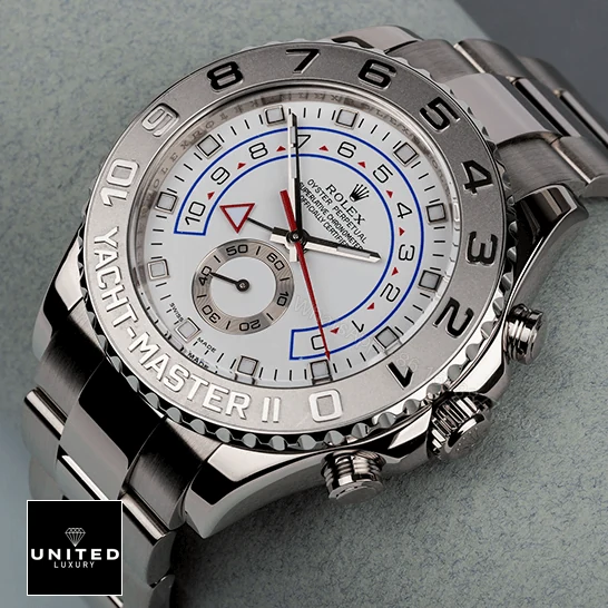 View 6 of Rolex Yacht-Master II White Dial 116689-0001 Oyster Replica