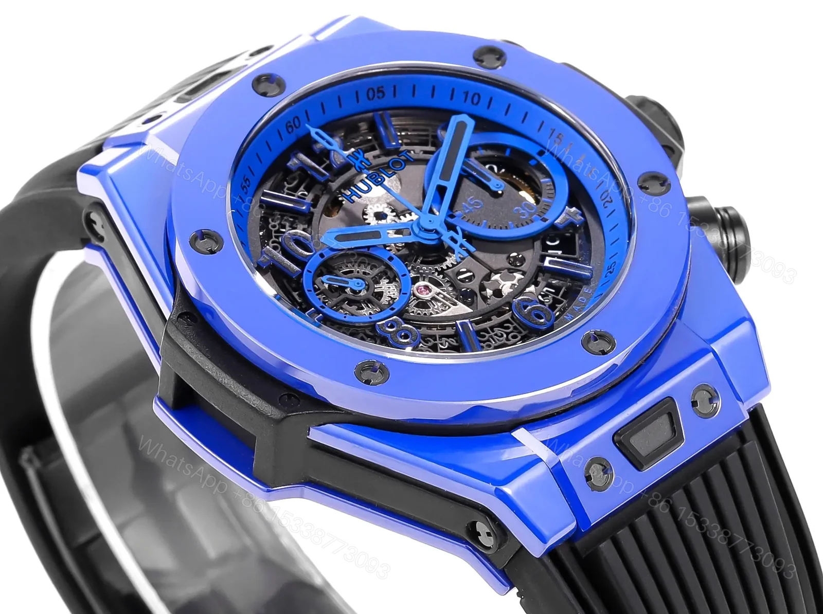 View 3 of TW Factory Hublot Big Bang Blue Ceramic Watch