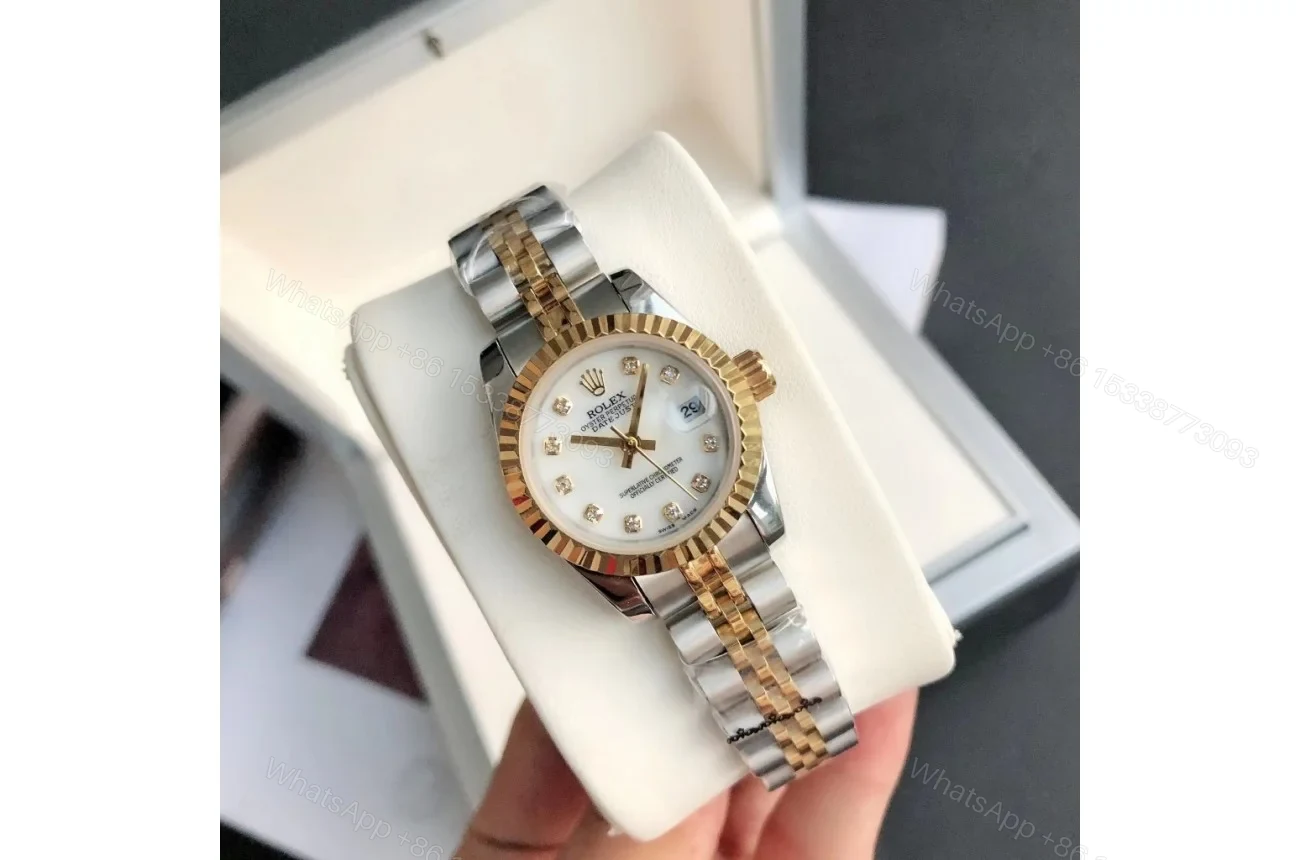 View 5 of Replica Rolex Datejust RG/SS Jub White/Dial 36/28 mm