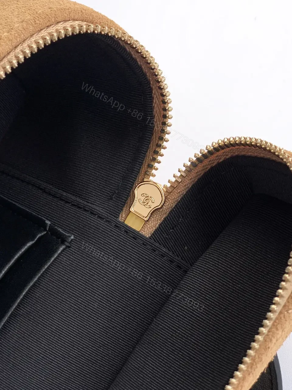 View 3 of Two-Tone Suede Crossbody: Textured Luxe, Everyday Versatility