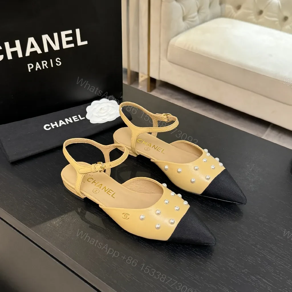 Two-Tone Pearl Slingbacks: Knit-Style Heels, Comfort All Day — view 1