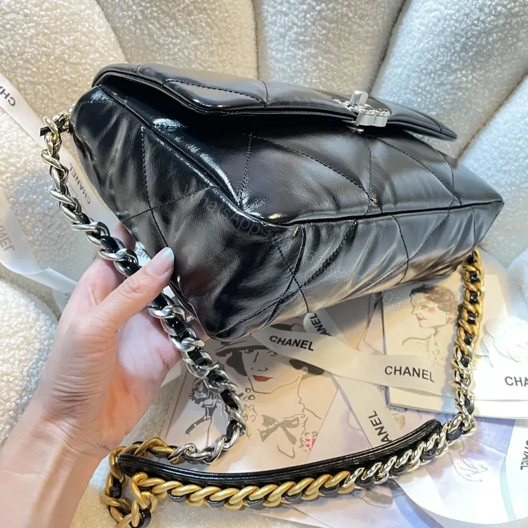 View 9 of Chic Quilted Flap Bag: Signature Chain, Leather, Day-to-Night