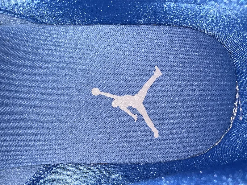 View 3 of Bold Two-Tone Leather Sneaker: Blue & White Luxury Shoes