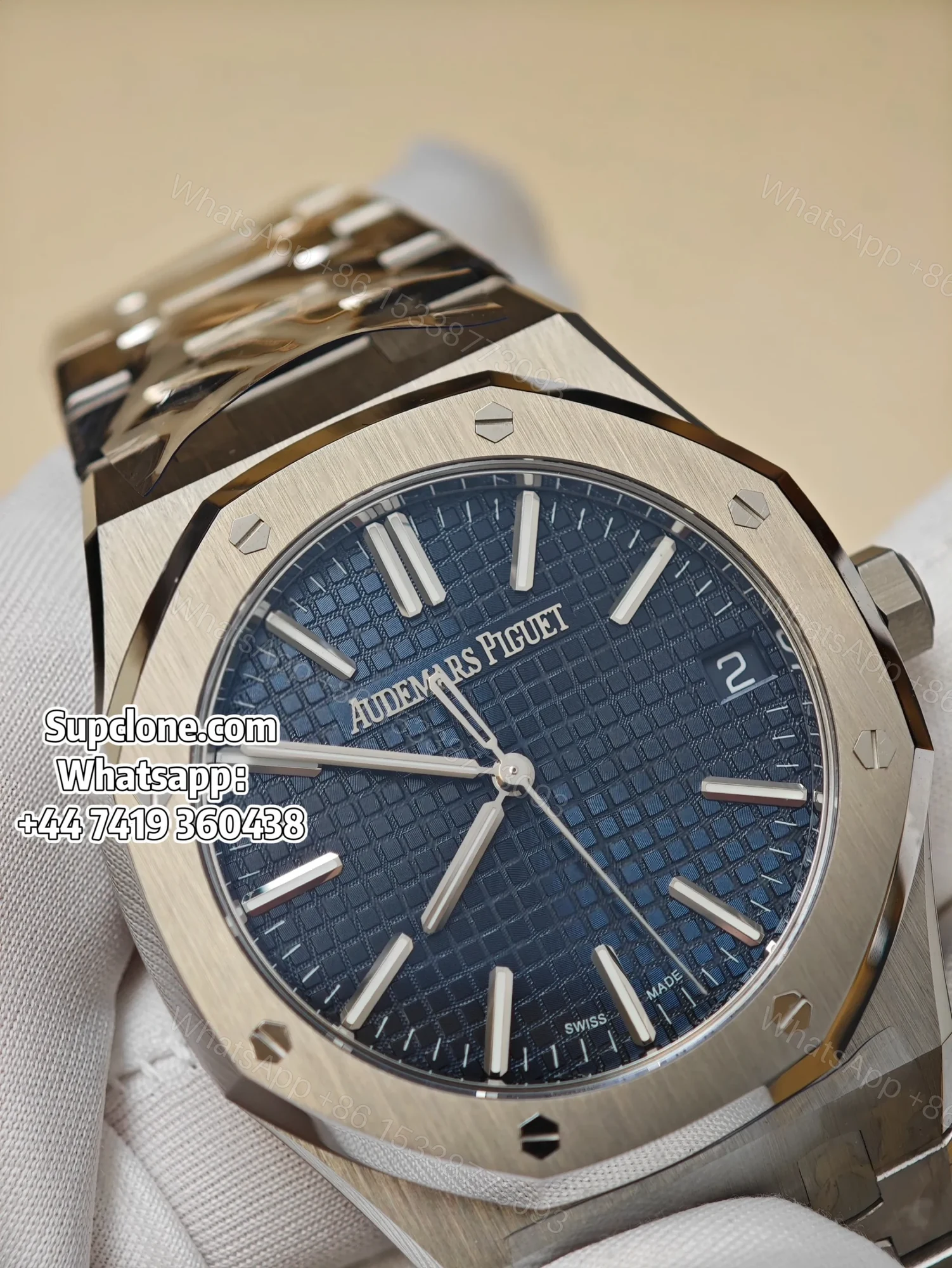 View 6 of Audemars Piguet Super Clone 1:1 Royal Oak 15510 Blue Dial 41MM