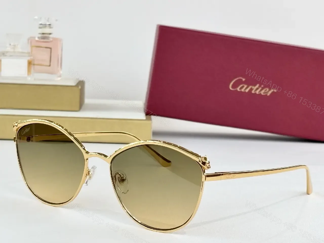 View 10 of Gold-Tone, Polarized Sunglasses, Luxury-Style, Signature Shine, Sunglasses