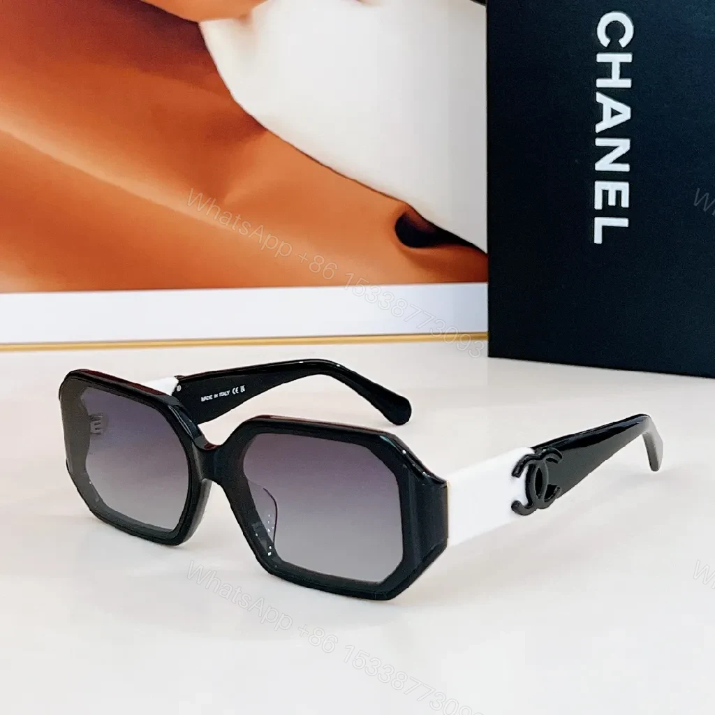 View 4 of Chanel-Inspired Luxe Shield Sunglasses: Modern Geometry, All-Day Comfort