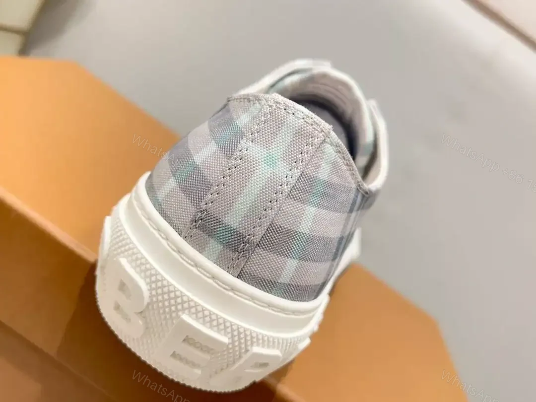 View 6 of BURBERRY CHECK COTTON SNEAKERS – BBR127