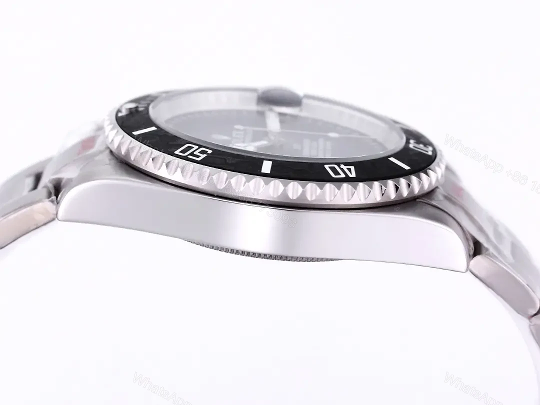 View 7 of Clean Factory – **Brand:** Rolex – **Color:** Black – **Style:** Submariner **Title:** Rolex Black Submariner Parakeet Watch