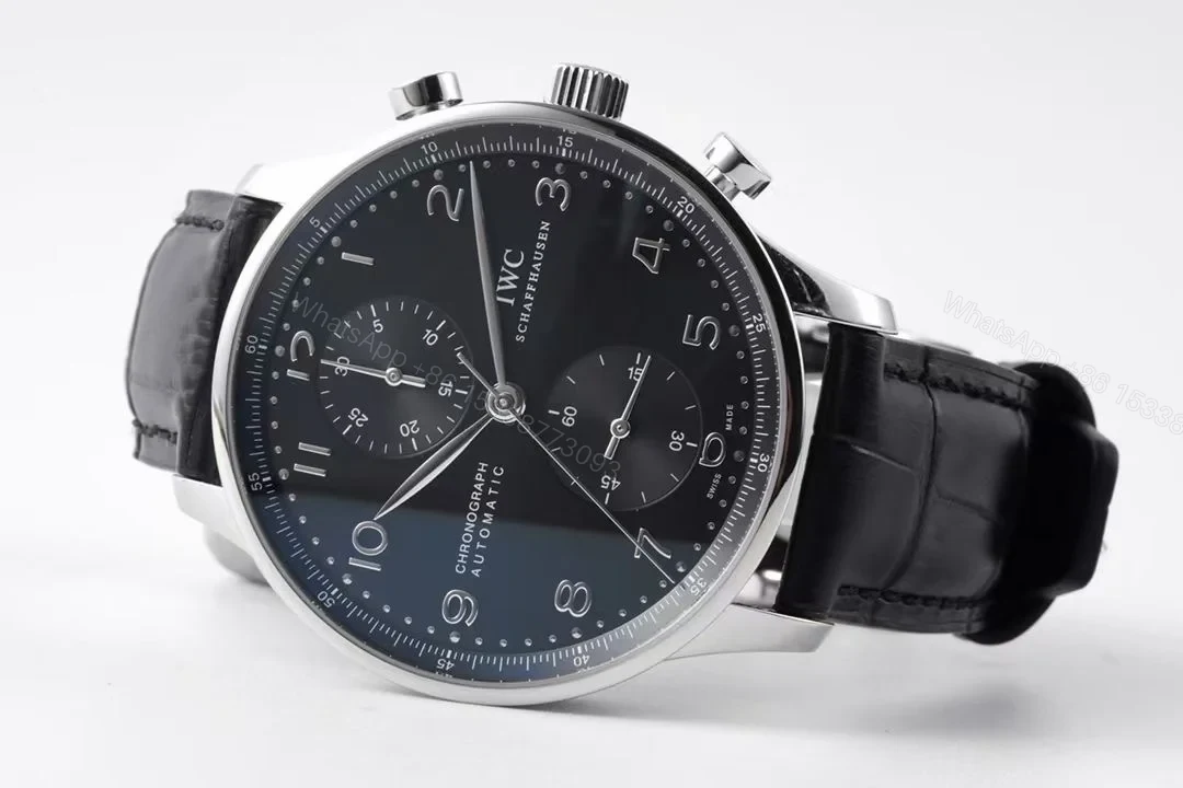 View 4 of IWC Portugieser Chrono-Rattrapante Stainless Steel / Cortina IW3712-13