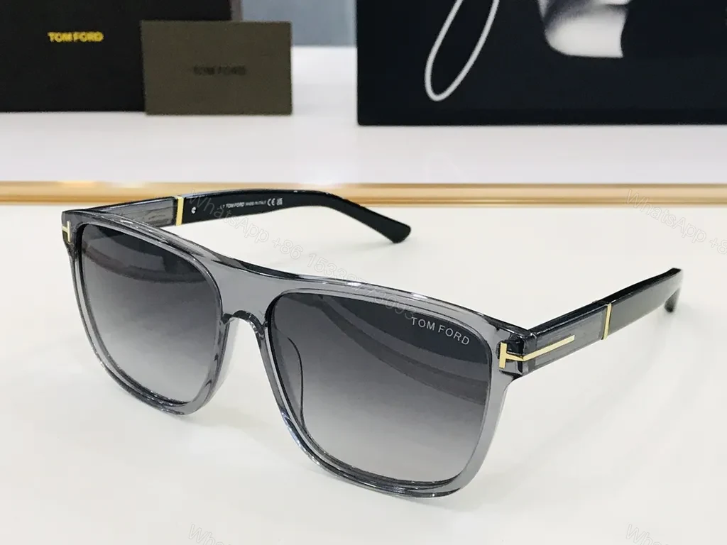 View 2 of Bold Modern Shield Sunglasses â€“ Tom Ford Black Acetate