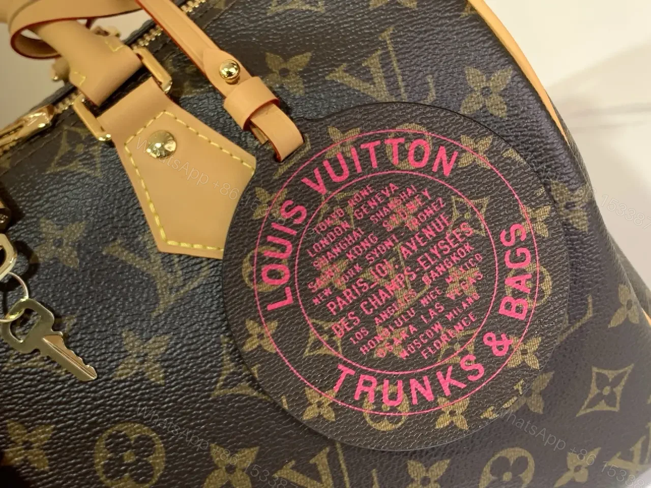 View 8 of Statement Monogram Satchel: Bold Texture & Practical Luxury