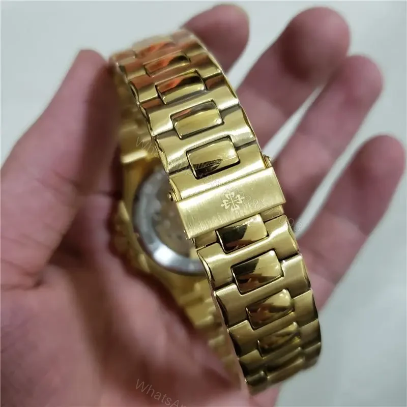 View 3 of Replica Gold Patek Philippe Nautilus – Clone AAAA+