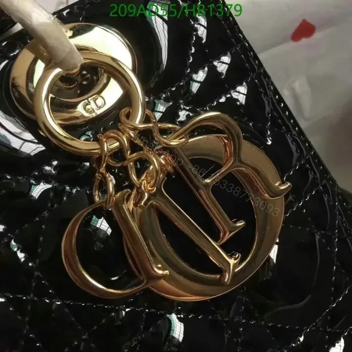 View 6 of Dior Replica Mini Lady Bag in Black Leather HB13797 1:1