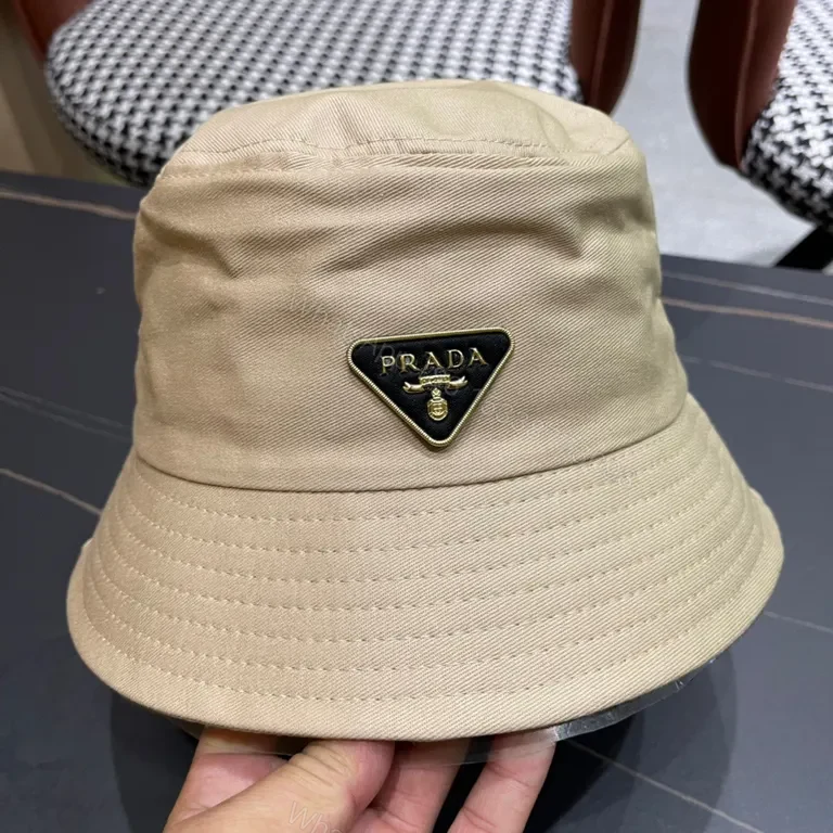 View 5 of Beige Premium Bucket Hat, Subtle Hardware Detailing, Luxury Style