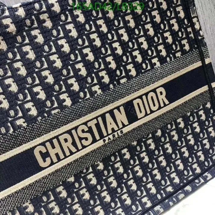 View 2 of Large Replica Dior Book Tote Handbag in Embroidered Canvas HKL478