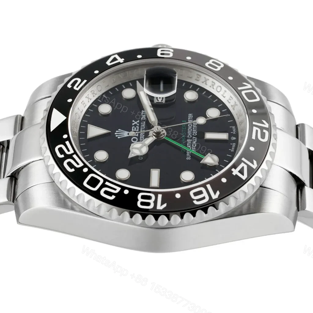 View 5 of Replica Rolex GMT-Master II 126710GRNR “Bruce Wayne” Oyster