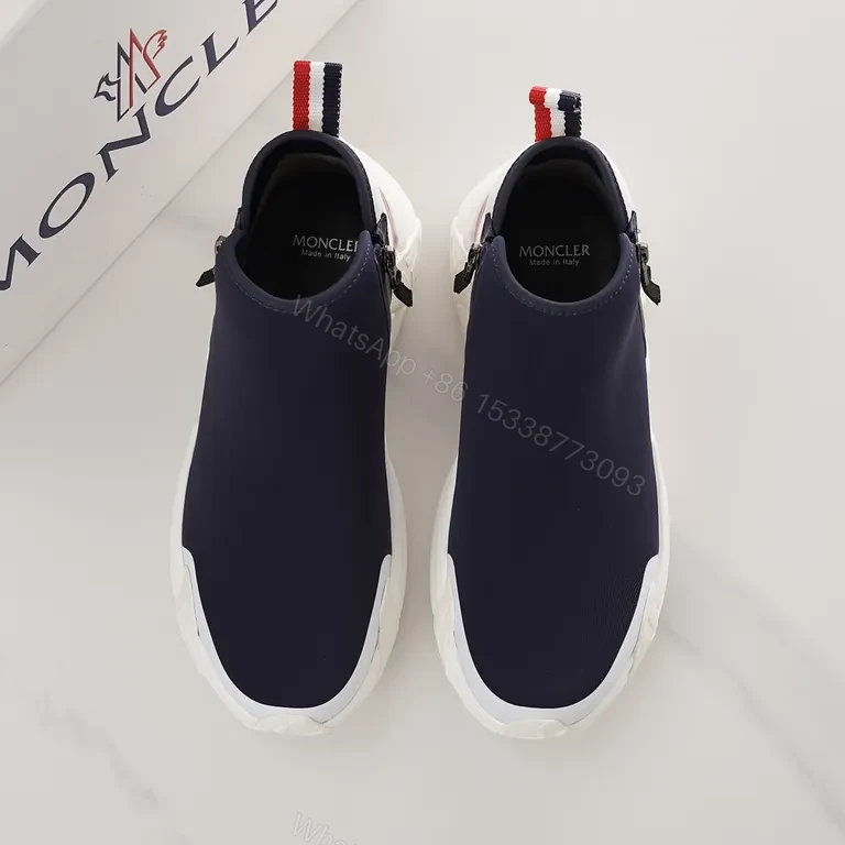 View 4 of Color-Blocked Luxe High-Top Sneakers with Comfort