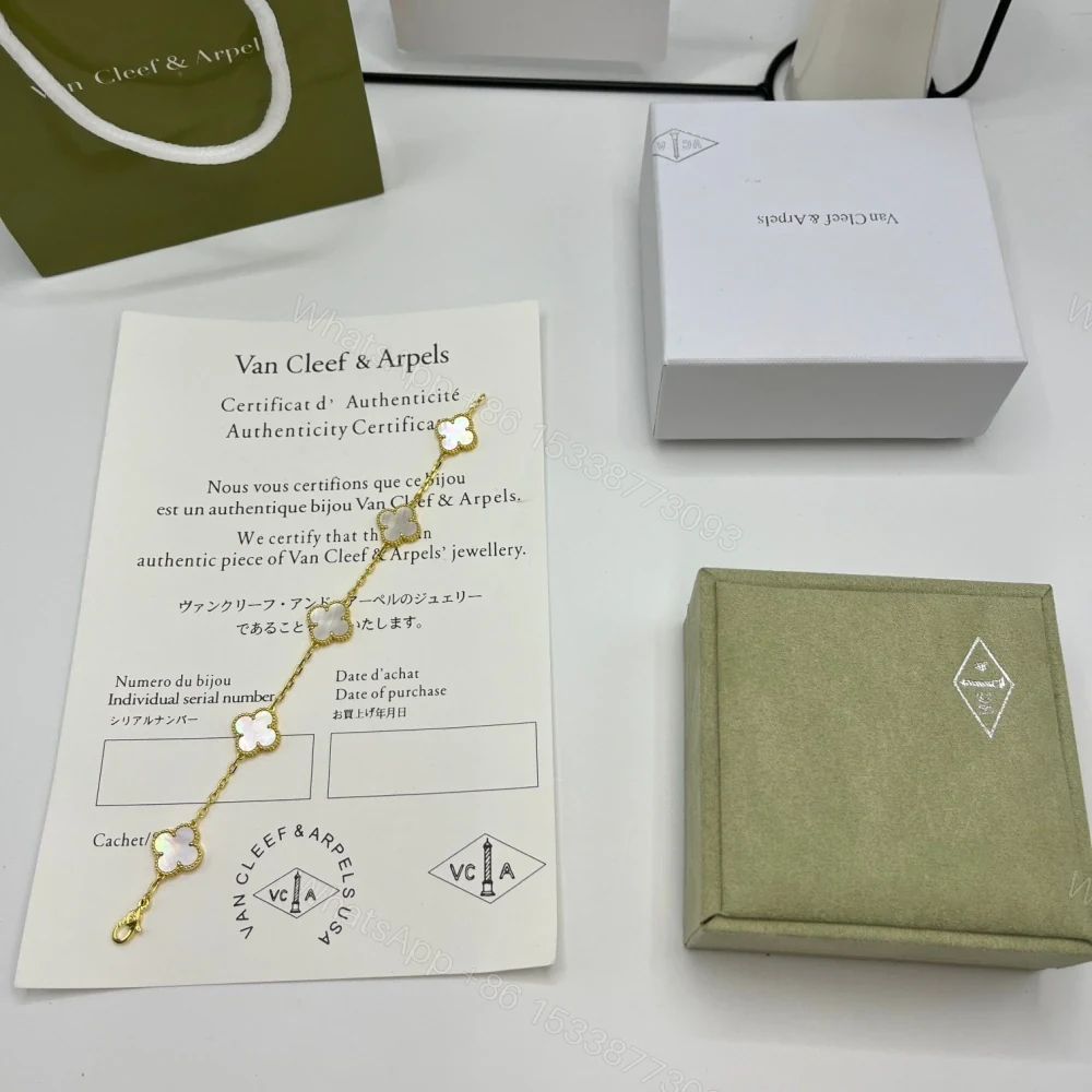 View 10 of 高仿首飾VanCleef&Arpels*RP39D00水晶石黃金手鏈