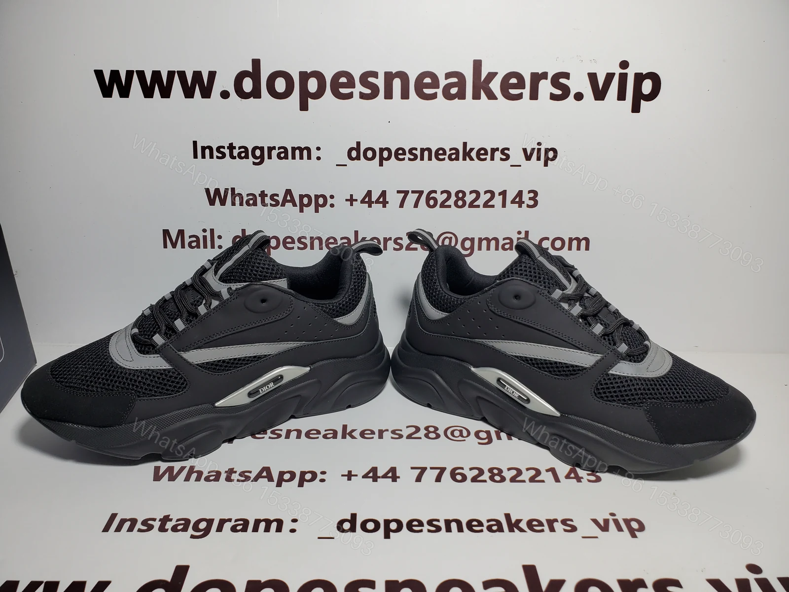 Dior B22 Black Silver 3SN231ZNG_H969 — view 2