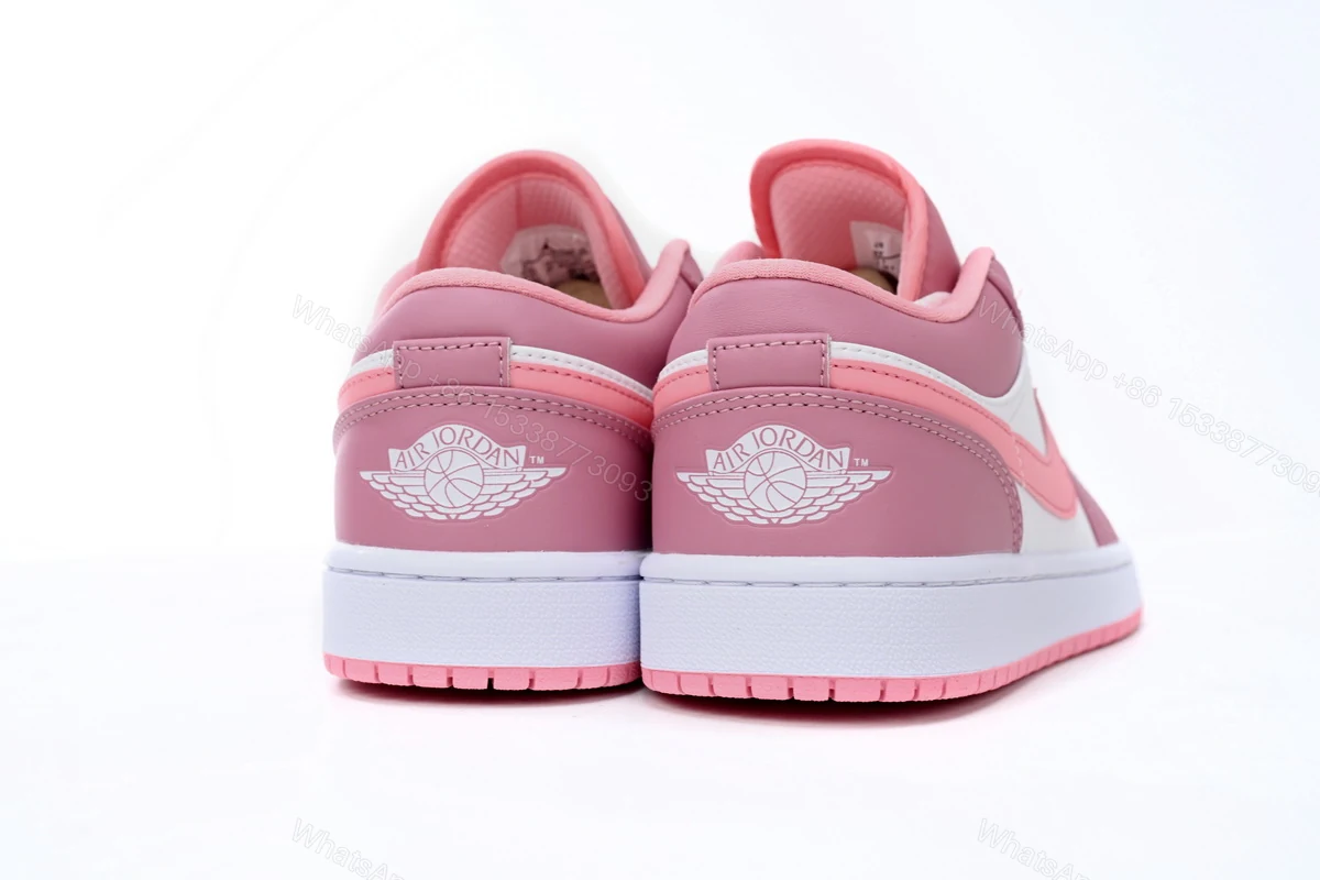 View 2 of Air Jordan 1 Low Pink White 553560-616