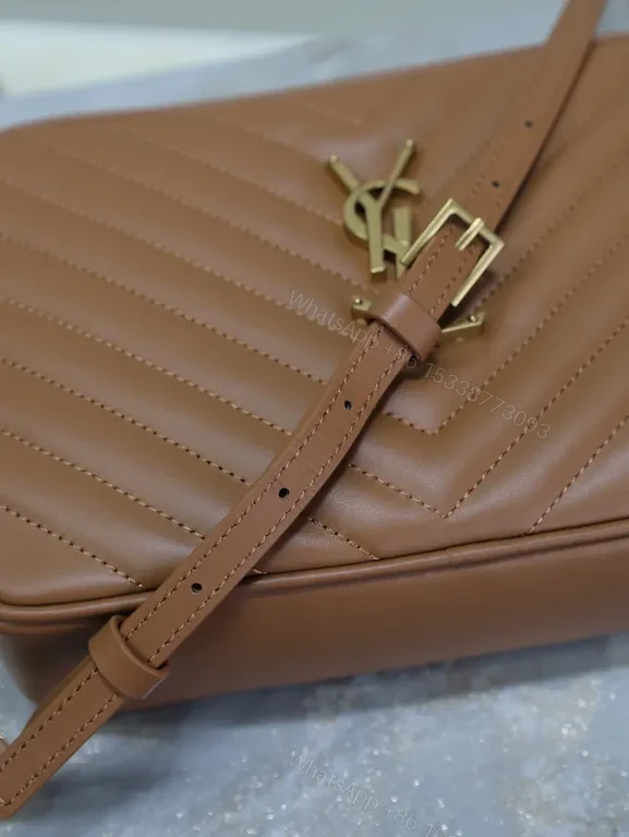 View 3 of Chic Quilted Crossbody with YSL Hardware - Everyday Luxury Bag