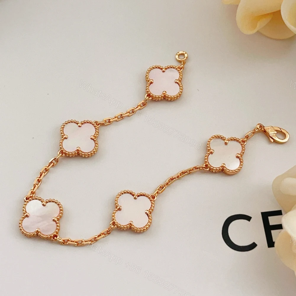 View 4 of 高仿首飾VanCleef&Arpels*RP39D00水晶石黃金手鏈