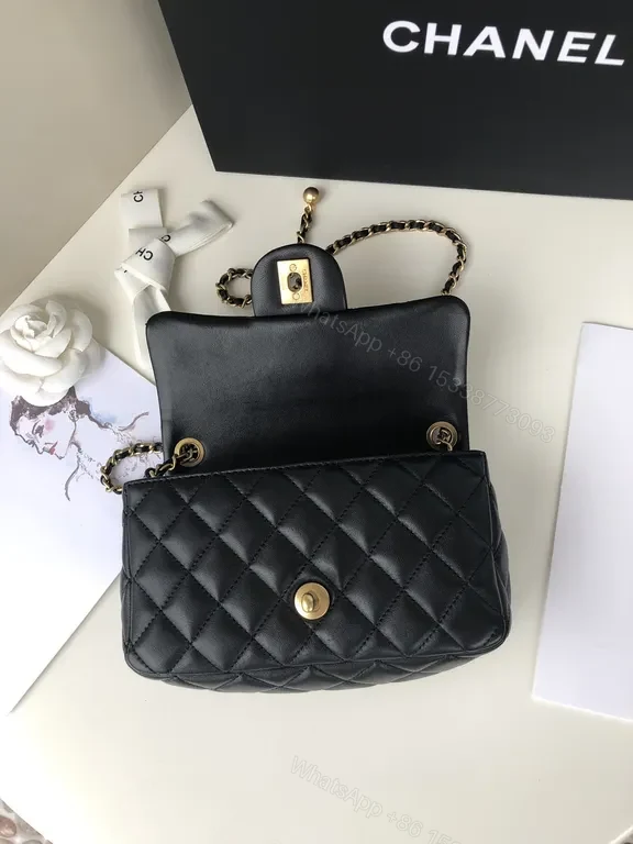 View 5 of Chic Quilted Chain Bag: Luxury Compact crossbody silhouette