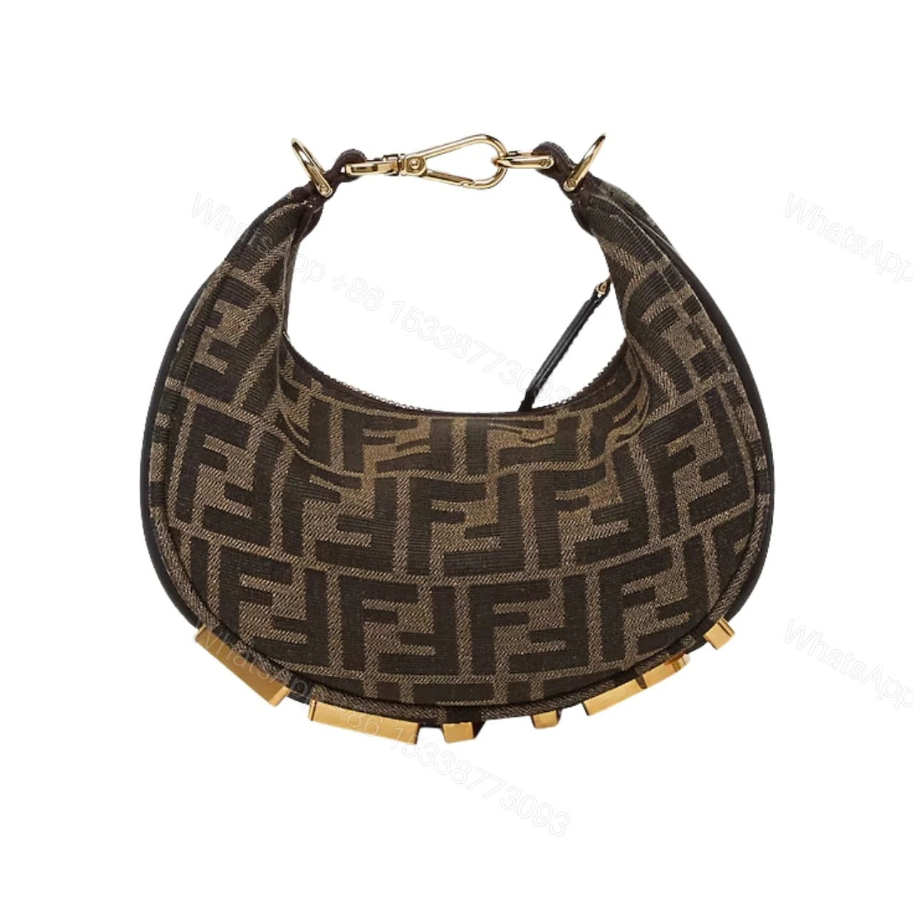 FENDI FENDIGRAPHY MINI BAG BROWN FF 20CM 8BS081ALP3F1MAT — view 1