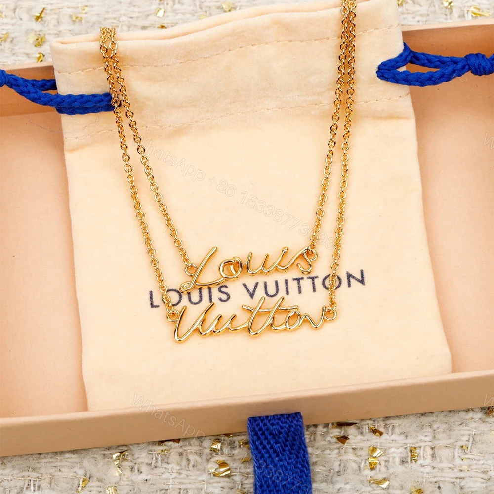 View 2 of LV Script necklace