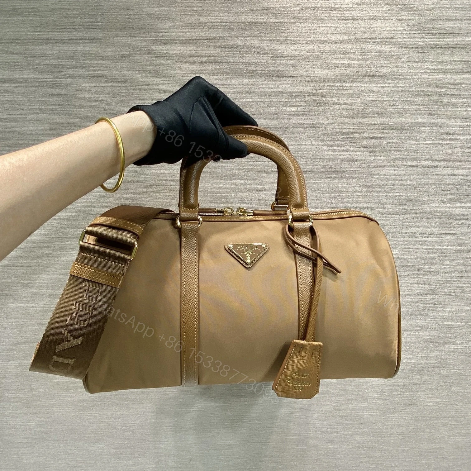 View 7 of 高仿Prada*ReEdition系列手提包1BB233棕色免檢版